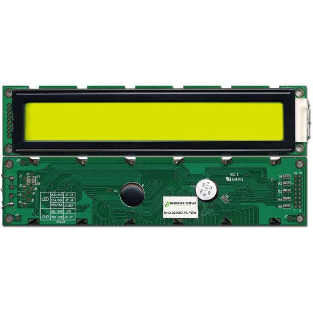 NHD-0220BZ-FL-YBW LCD MOD 40DIG 20X2 TRANS YLW/GRN