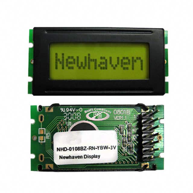 NHD-0108BZ-RN-YBW-3V LCD MOD 8 DIG 8 X 1 REFLECTIVE
