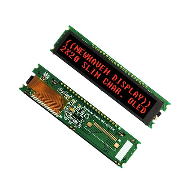 NHD-0220CW-AR3 OLED MODULE 40DIG 20 X 2 PASSIVE