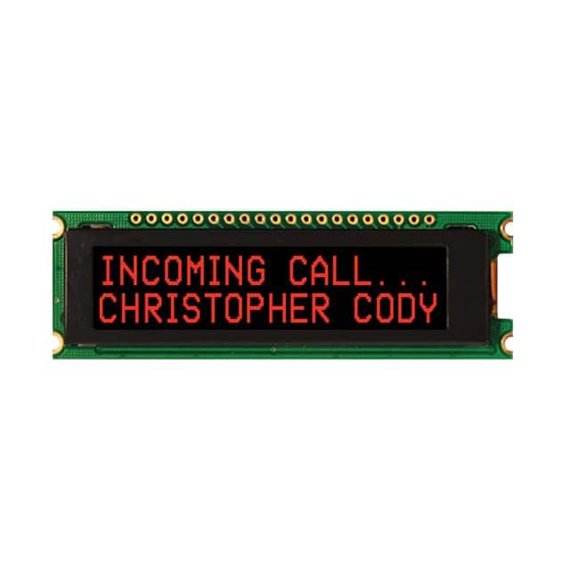 NHD-0216CW-AW3 OLED MODULE 32DIG 16 X 2