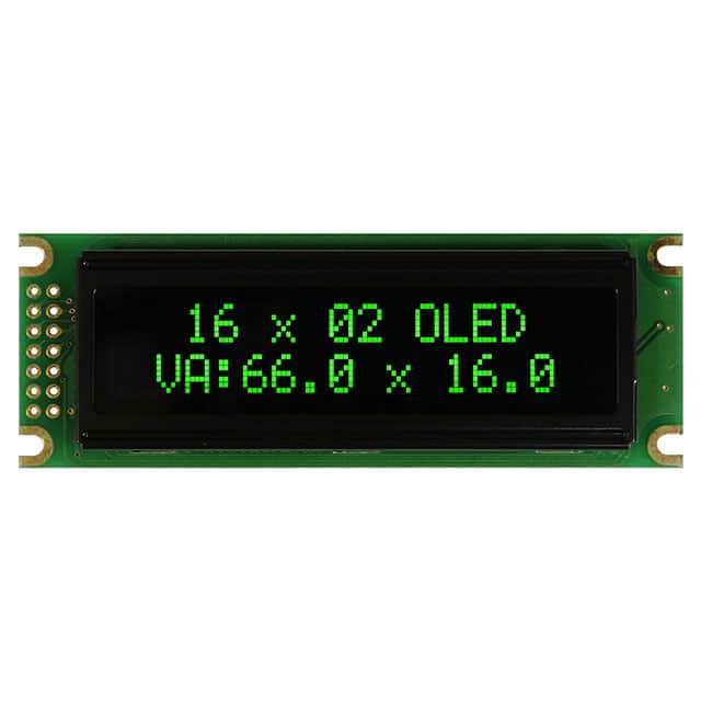 O016N002DGPP5N0010 OLED MODULE 32DIG 16 X 2 PASSIVE