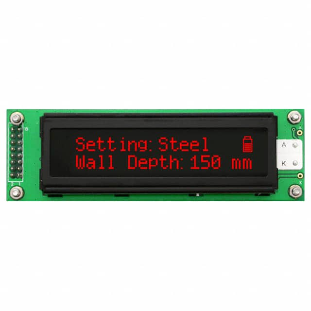 LK202-25-R-VPT LCD MOD 40DIG 20X2 TRANSMISV RED