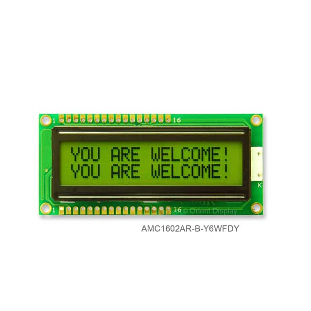 AMC1602AR-B-Y6WFDY 16X2 CHARACTER STN POS YG