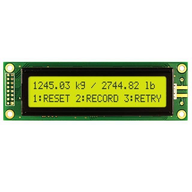 NHD-0224BZ-FL-YBW LCD MOD 48DIG 24X2 TRANS YLW/GRN