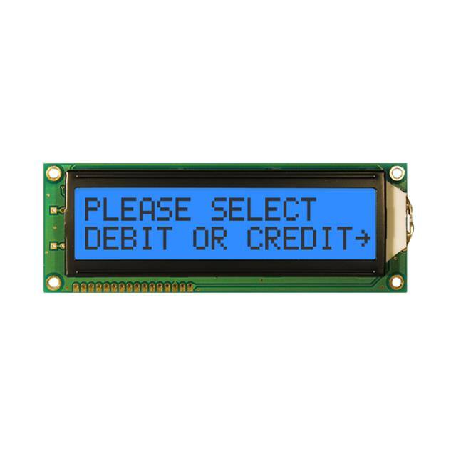 NHD-0216SZ-FSB-GBW LCD MOD 32DIG 16X2 TRANSFLCT BLU