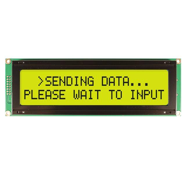 NHD-0220JZ-FL-GBW LCD MOD 40DIG 20X2 TRANS YLW/GRN