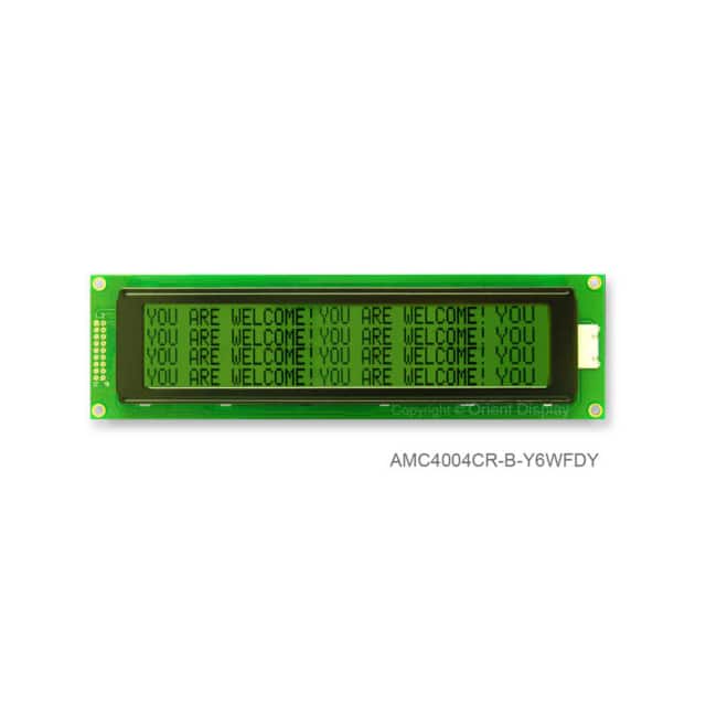 AMC4004CR-B-Y6WFDY LCD COB CHAR 40X4 Y/G TRANSF
