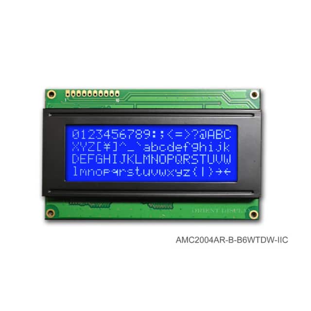 AMC2004AR-B-B6WTDW-I2C COB CHAR 20X4 BLUE TRANSM I2C