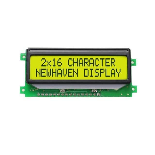 NHD-0216T2Z-FSY-YBW-P LCD MOD 32DIG 16X2 TRANS YLW/GRN