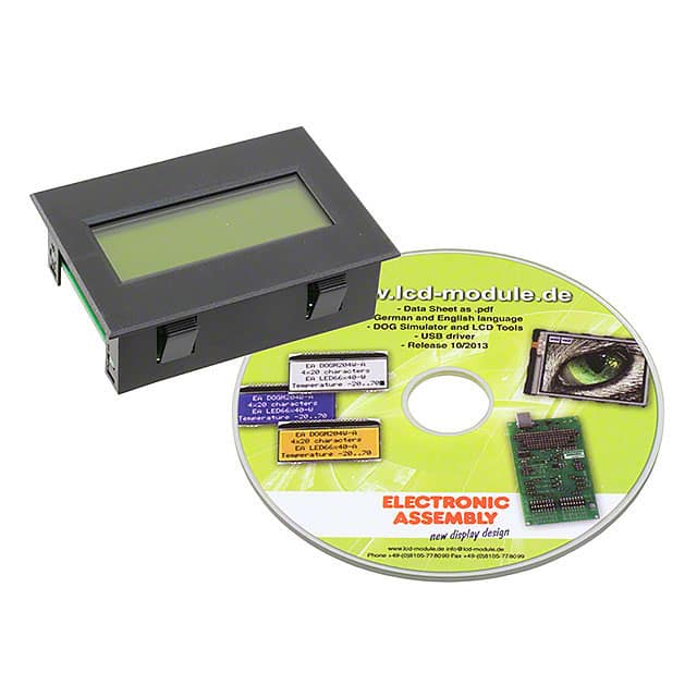 EA SER204-92HNLED LCD MOD 80DIG 20X4 TRANS YLW/GRN