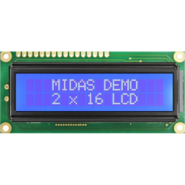 MD21605G12W3-BNMLW-VE 2X16 CHARACTER CHIP-ON-BOARD LCD