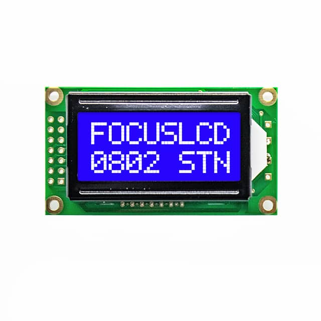 C82B-BW-LW65 8X2 STN BLUE CHARACTER LCD
