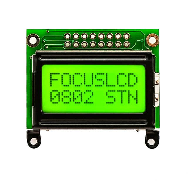 C82A-YTY-XW65 8X2 STN YELLOW/GREEN CHARACTER