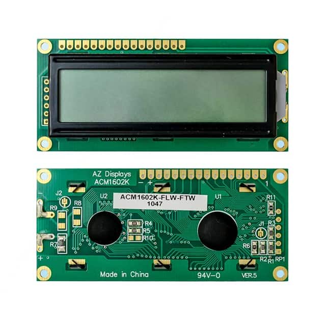 ACM1602K-RN-GBW 16X2 CHARACTER LCD REFLECTIVE