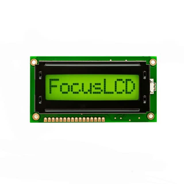 C81A-YTY-LW65 8X1 STN YELLOW/GREEN CHARACTER