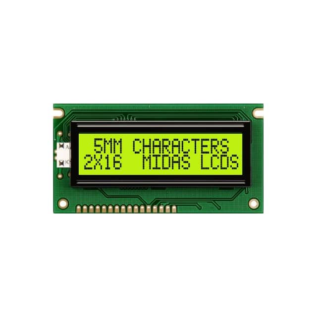 MC21605A6W-SPR-V2 2X16 CHARACTER CHIP-ON-BOARD LCD
