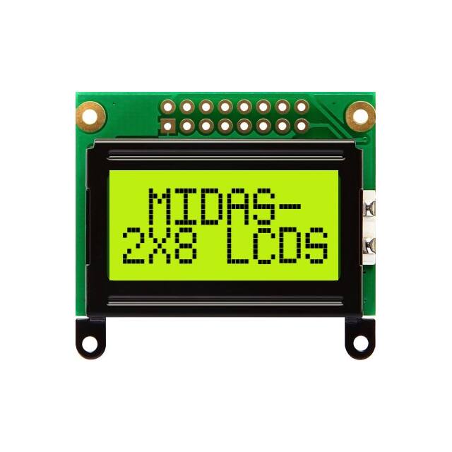 MC20805B6W-SPTLY-V2 2X8 CHARACTER CHIP-ON-BOARD LCD,
