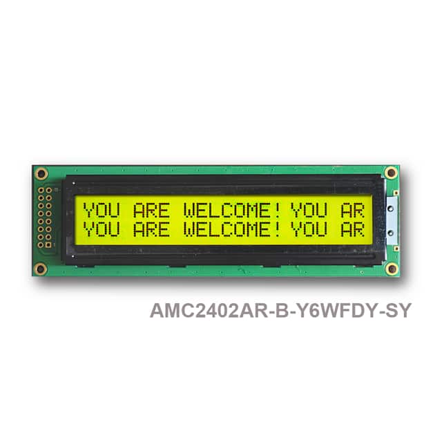 AMC2402AR-B-Y6WFDY 24X2 CHARACTER STN YELLOW GREEN