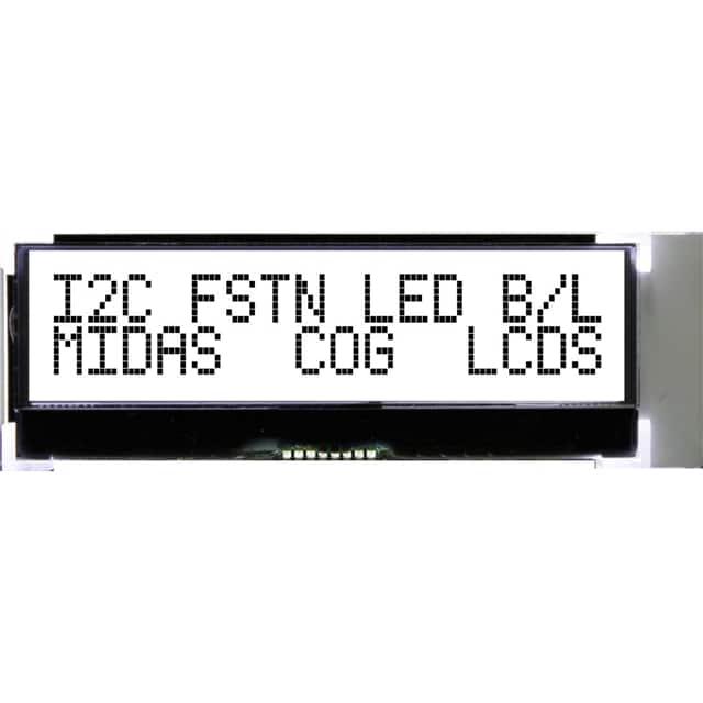 MCCOG21605B6W-FPTLWI 2X16 CHARACTER CHIP-ON-GLASS LCD