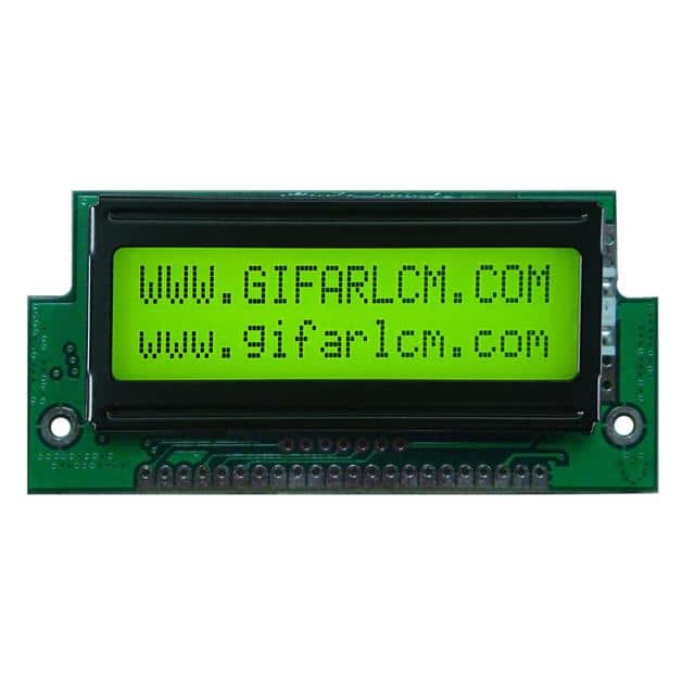 GFC1602S-YPOE-JP01 16X2STN-YYELLOW GREEN67.4*31,