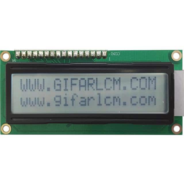 GFC1602K-TRNEJS01 16X2TN/RWITHOUT BL 80*3601: