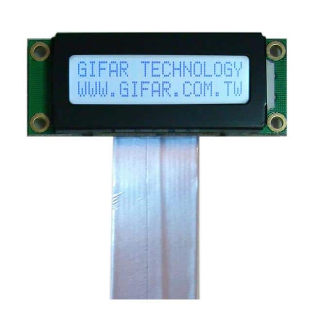 GFC1602G-GPFE-JS14 16X2 STN-GWHITE53*20FFC 160M