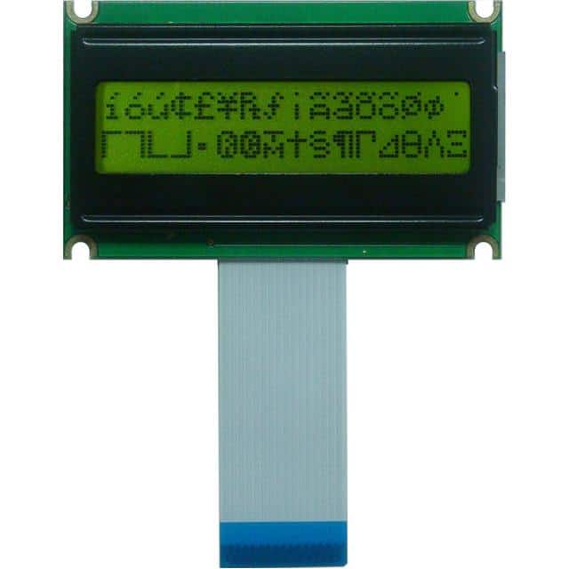 GFC1602AB-YPGEES05 16X2STN-YBLUE58X34X9FFC450MM