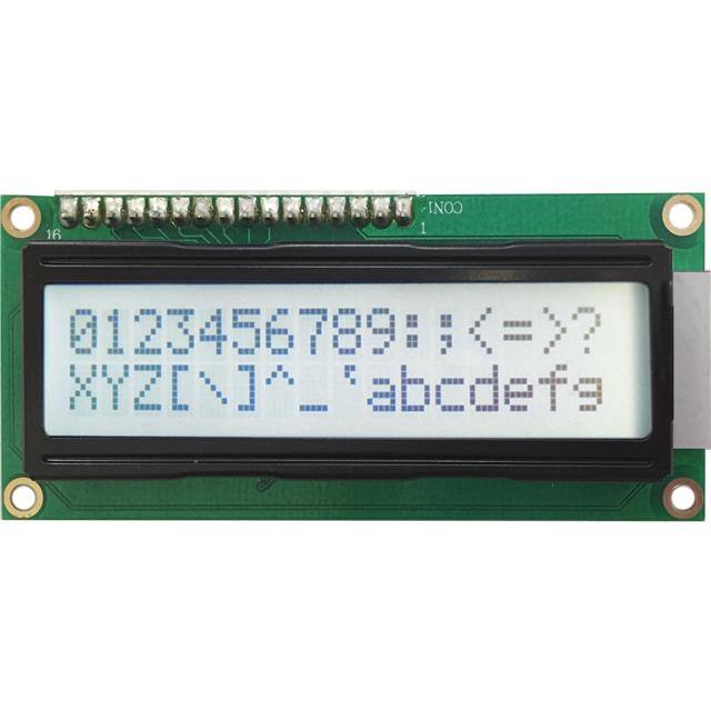 GFC1602K-FPFEJPB08 16X2FSTNWHITE80*36+CN 1*16PI