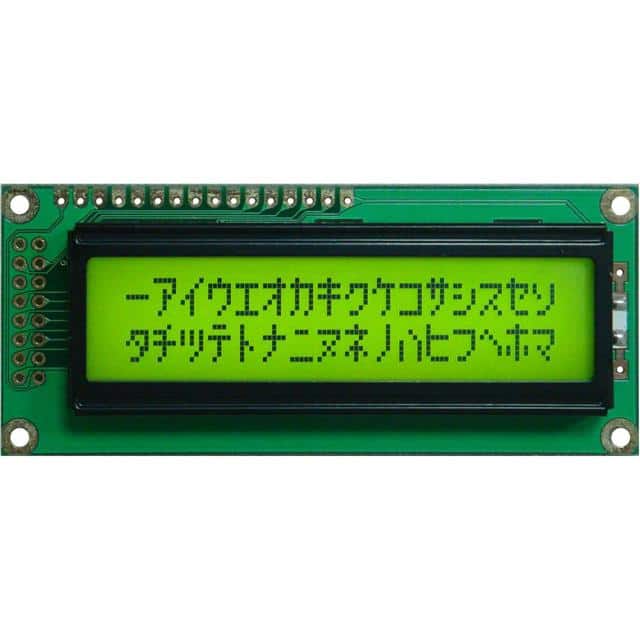 GFC1602D-YPOEJSA 16X2STN-YYELLOW GREEN85*36*13