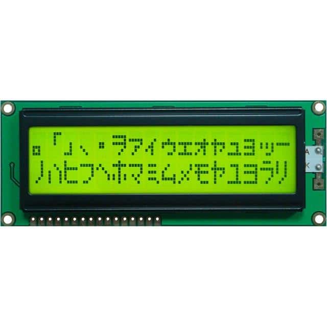 GFC1602AE-YPOEJSB 16X2STN-YYELLOW GREEN,100*38.