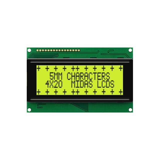MC42005A6W-SPTLY-V2 4X20 CHARACTER CHIP-ON-BOARD LCD