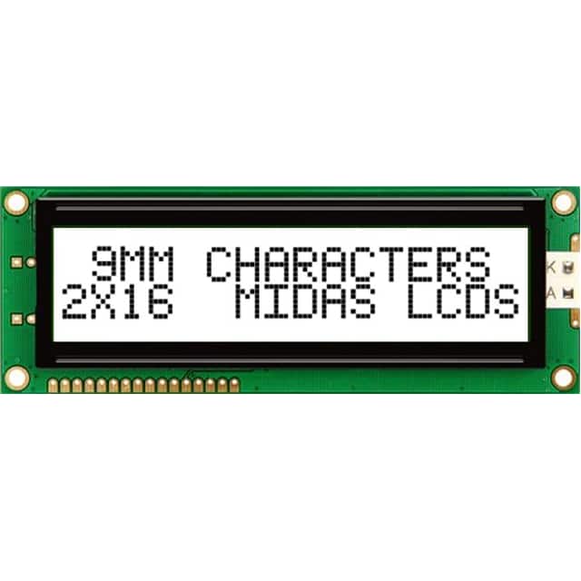 MC21609AB6W-FPTLW-V2 2X16 CHARACTER CHIP-ON-BOARD LCD