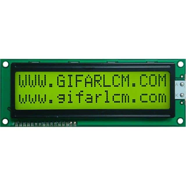 GFC1602F-YPOE-EP 16X2STN-YYELLOW GREEN122*44