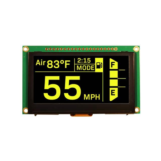 NHD-2.7-12864WDY3 LCD OLED GRAPHIC 128 X 64 YLW
