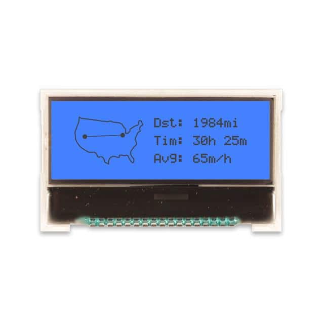 NHD-C12832A1Z-FSB-FBW-3V3 LCD COG GRAPH 128X32 BLUE BKLT