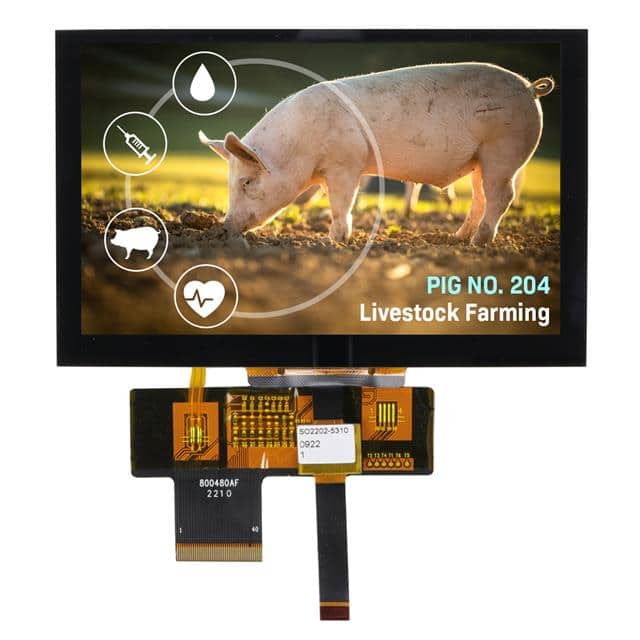 NHD-5.0-800480AF-ASXP-CTP 5.0" IPS TFT WITH CAPACITIVE TOU