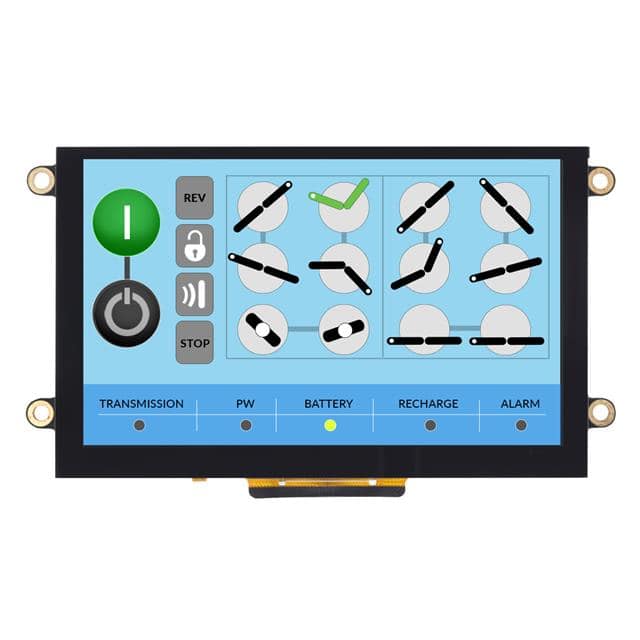 NHD-5.0-800480FT-CSXP-CTP LCD DISPL TFT 5" SUNLT 800X480 C