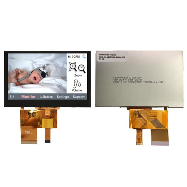 NHD-4.3-480272EF-ASXN#-CTP LCD 4.3"TFT CAP TOUCH SUNL READ