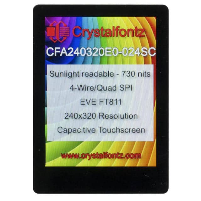 CFA240320E0024SC 2.4", 240x320, high-bright, EVE2