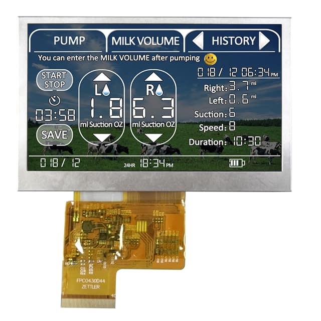 ATM0430D44 4.3" IPS LCD 800 X 480