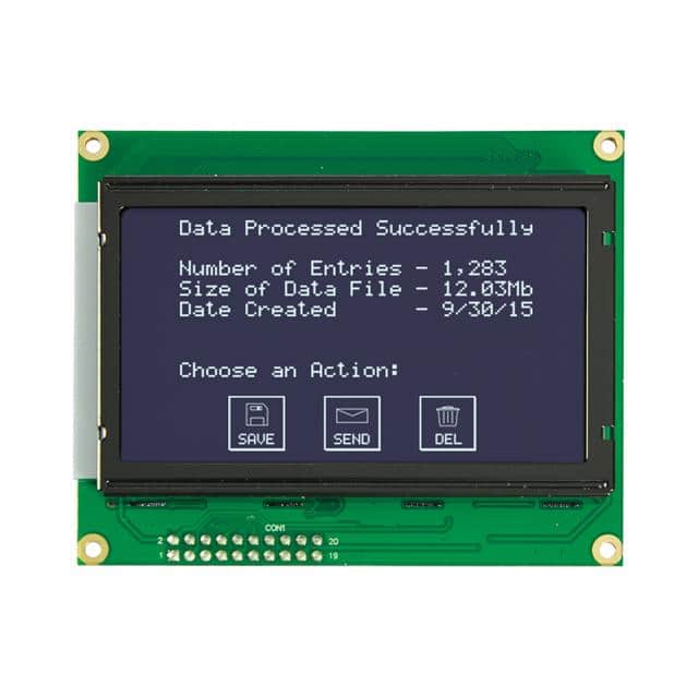 NHD-12864WG-FTTI-VZ#000 LCD MOD GRAPH 128X64 WH TRANSM