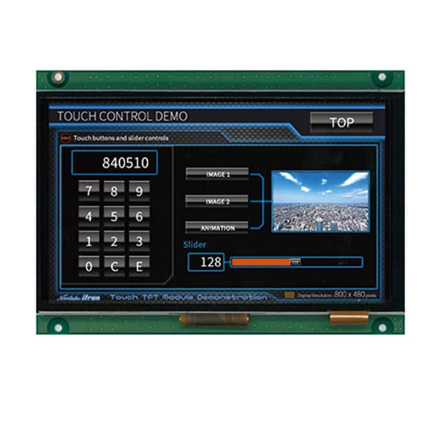 GTWV070VHA00P LCD TFT TOUCH DVI WVGA 7"