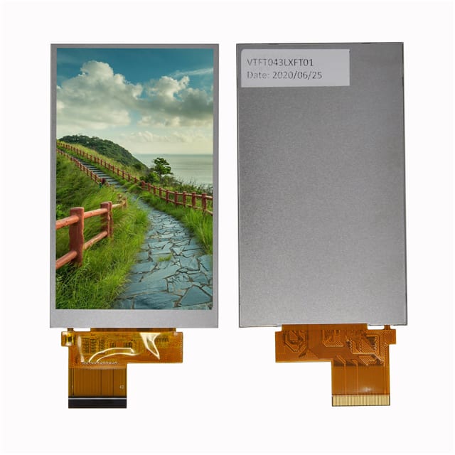 VTFT043LXFT01 4.3" TFT - 480 X 800 IPS RGB