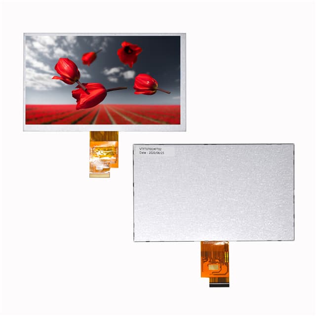 VTFT070OXFT02 7.0" TFT 1024 X 600 IPS LVDS