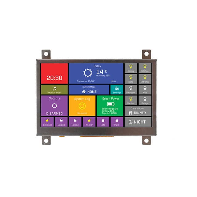 MIKROE-2166 RIVERDI DISPLAY 4.3" CAP