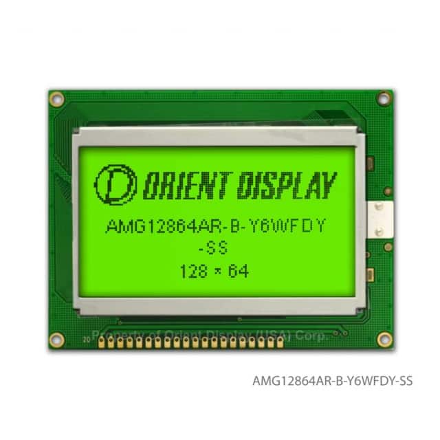 AMG12864AR-B-Y6WFDY-SS LCD COB GRAPH 12864 Y/G TRANSF