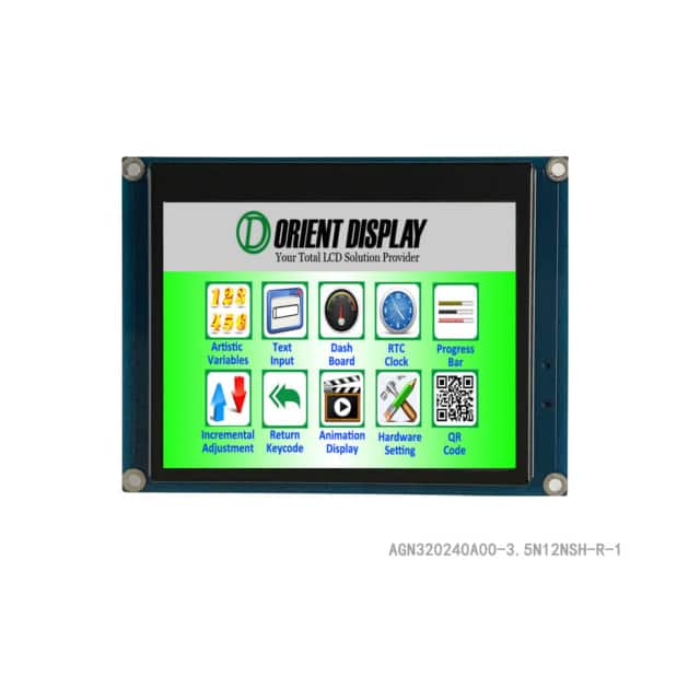 AGN320240A00-3.5N12NSH-R EMBED LCD 3.5" 320240 UART RTP