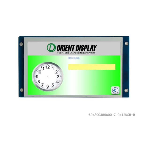 AGN800480A00-7.0N12NSM-R EMBED LCD 7" 800480 UART RTP