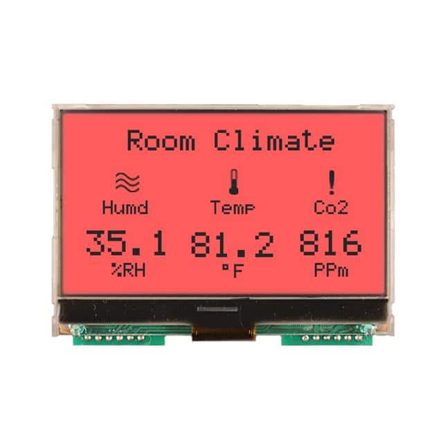 NHD-C12864A1Z-FSR-FBW-HTT LCD COG GRAPH 128X64 RED BKLT