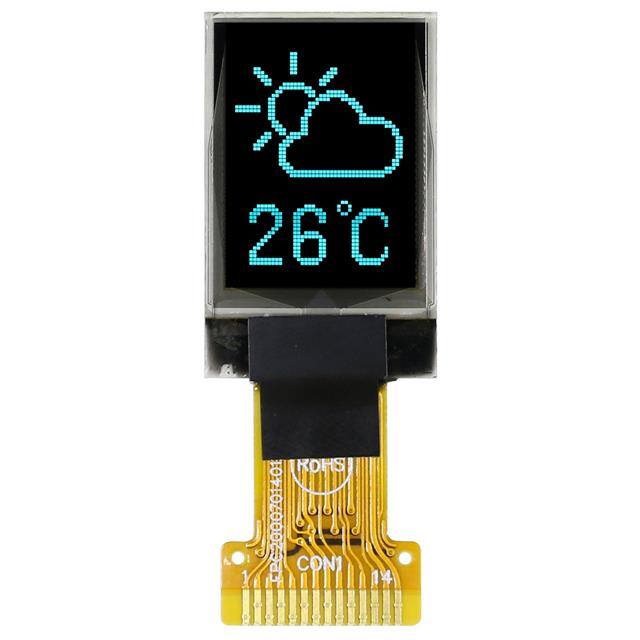MCOT048064A1V-BI 48x64 graphic TAB OLED, blue on